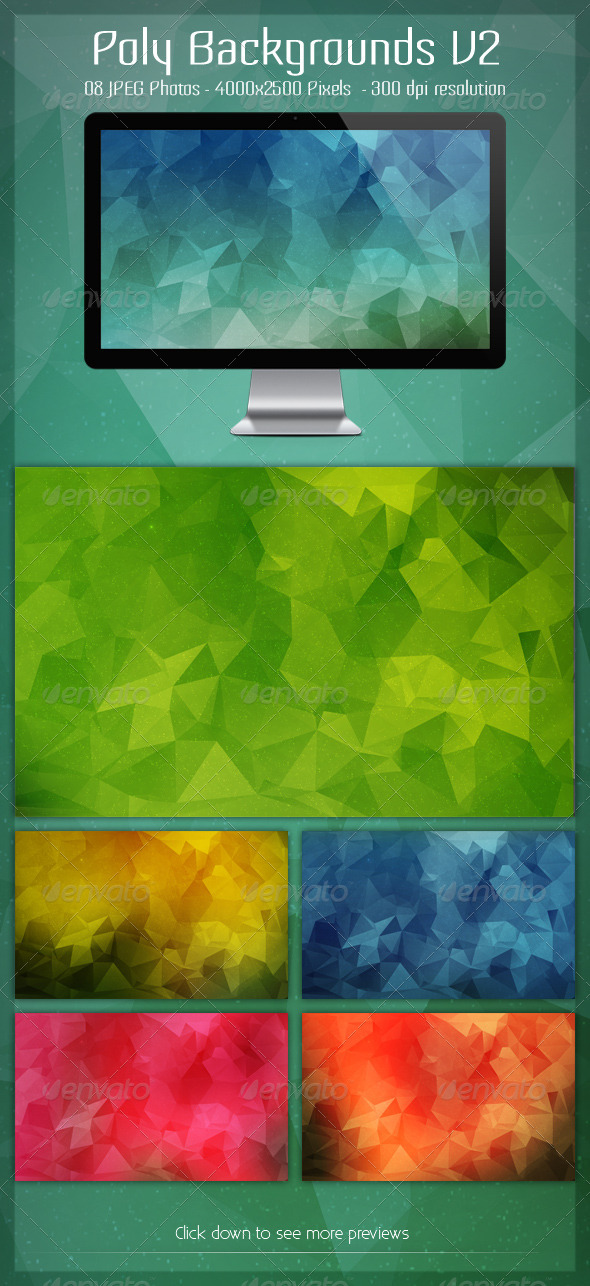 GraphicRiver Poly Backgrounds V2 8406820 GraphicRiver Poly Backgrounds V2 8406820