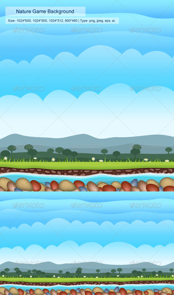 GraphicRiver Nature Game Background 8407460 GraphicRiver Nature Game Background 8407460