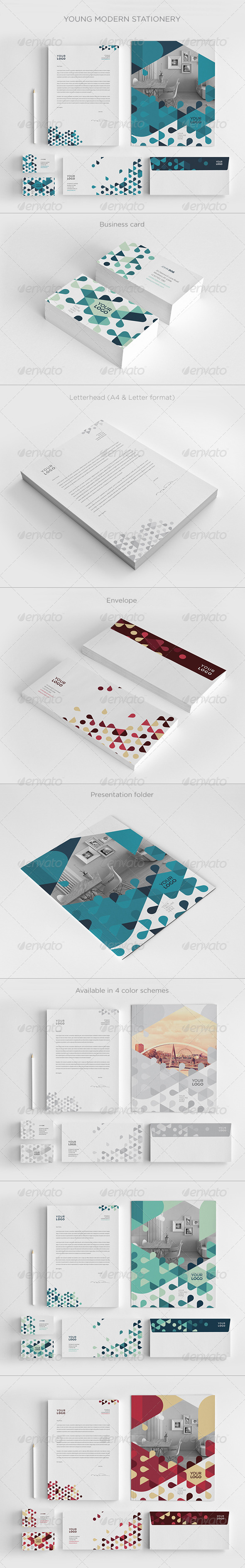 GraphicRiver Young Modern Stationery 8407744 GraphicRiver Young Modern Stationery 8407744