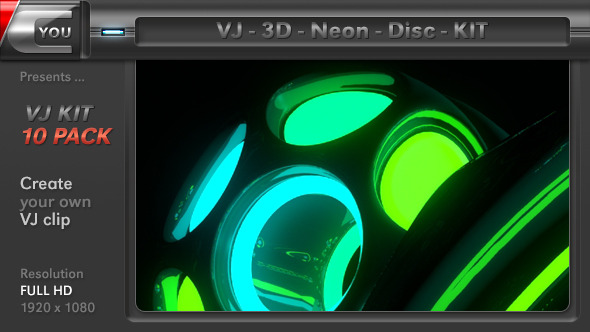VJ 3D Neon Disc Kit VJ 3D Neon Disc Kit
