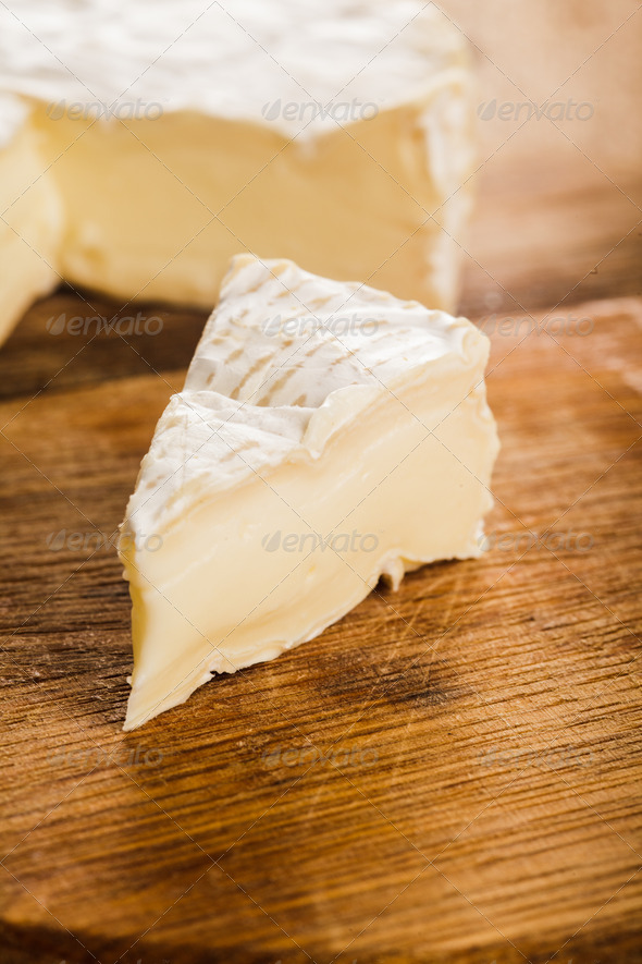 camembert slice closeup (Misc) Photo Download