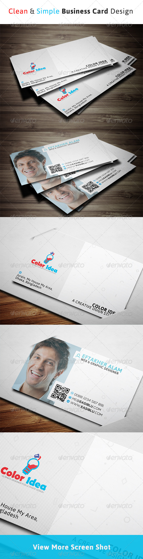 Clean & Simple Business Card (Corporate)