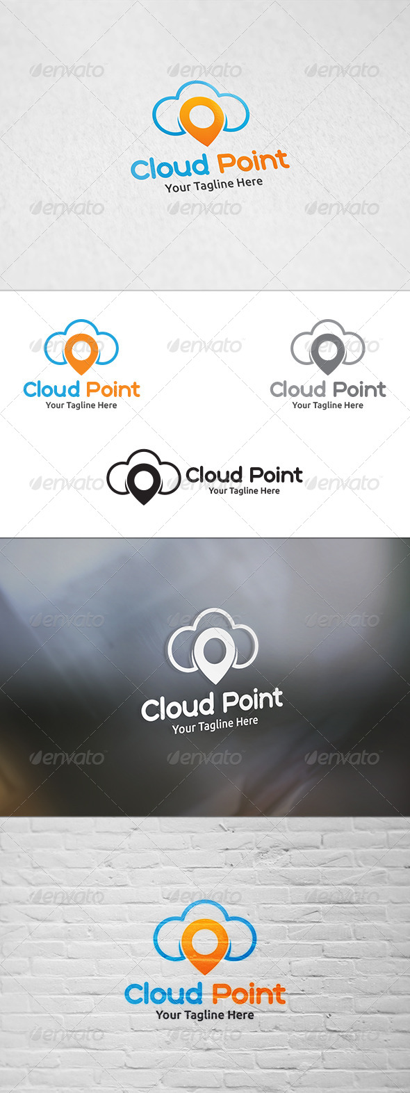 Cloud Point - Logo Template (Symbols)