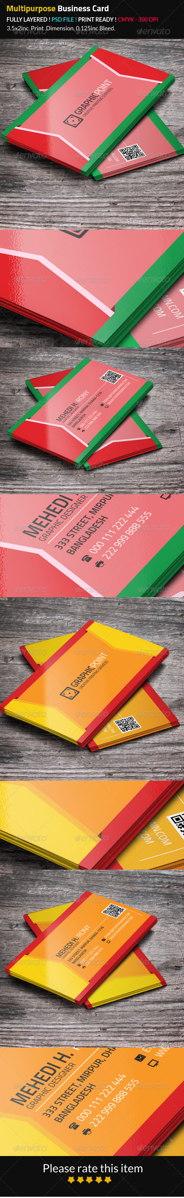 Multipurpose Business Card (Corporate)