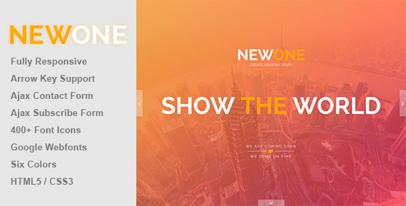 ThemeForest Newone Responsive Coming Soon Page 8391745 ThemeForest Newone Responsive Coming Soon Page 8391745