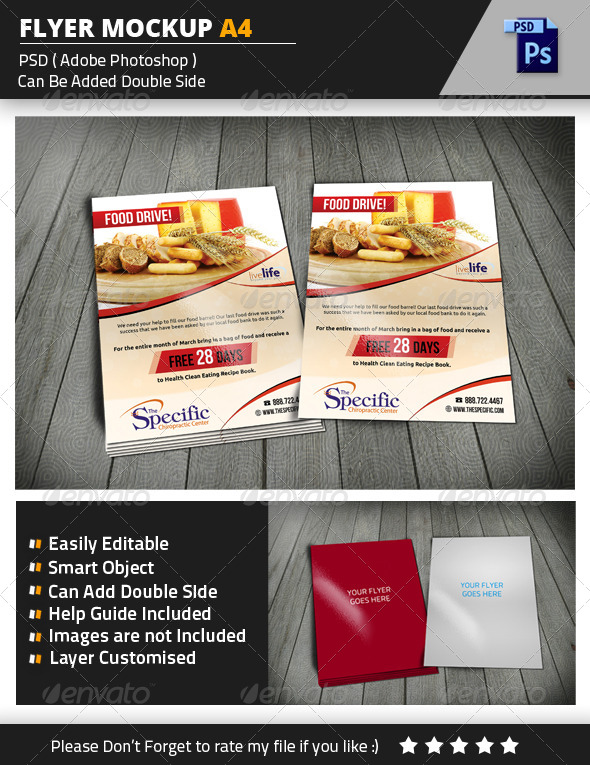 GraphicRiver Flyer Mockup A4 8408917 GraphicRiver Flyer Mockup A4 8408917