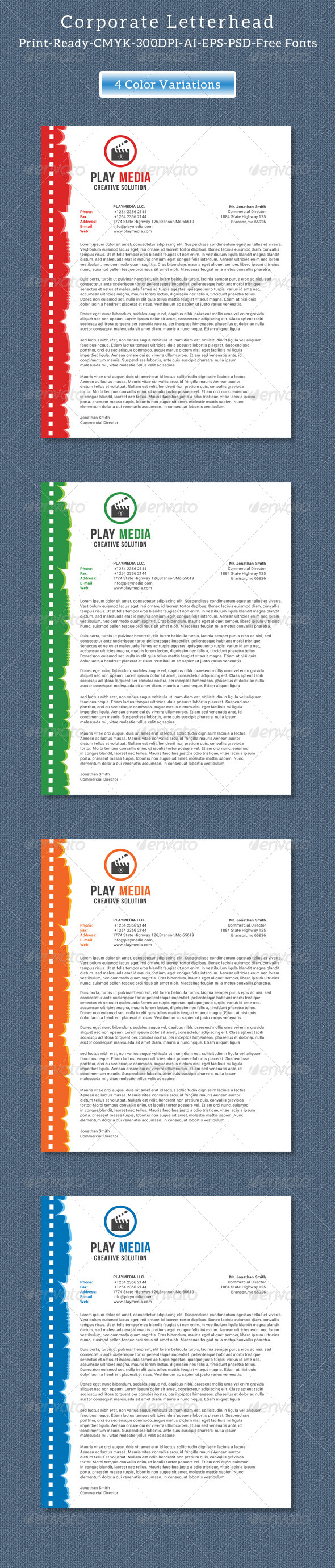 GraphicRiver Corporate Letterhead Vol.2 8408929 GraphicRiver Corporate Letterhead Vol.2 8408929
