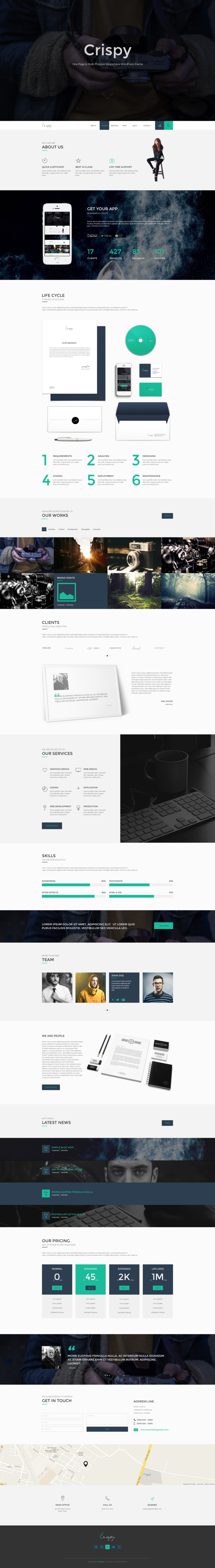 ThemeForest Crispy One Page PSD 8408952 ThemeForest Crispy One Page PSD 8408952