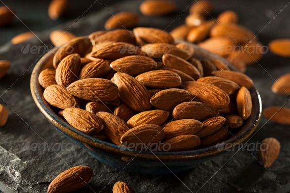 Raw Organic Brown Almonds (Misc) Photo Download