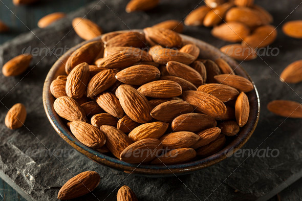 Raw Organic Brown Almonds (Misc) Photo Download