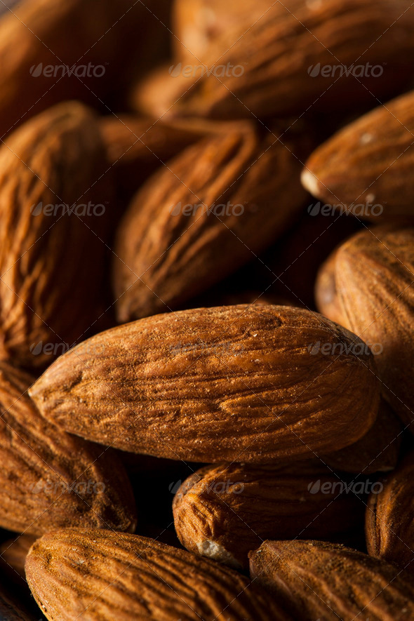 Raw Organic Brown Almonds (Misc) Photo Download