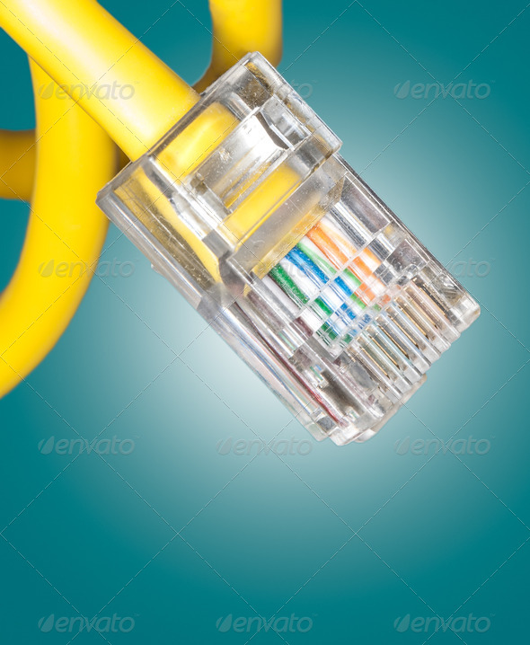 Lan cable close up (Misc) Photo Download