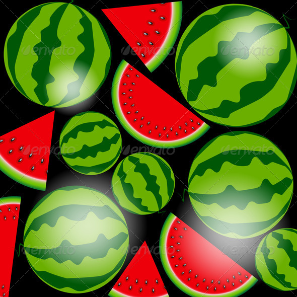 Background From Watermelon. Illustration. (Misc) Photo Download