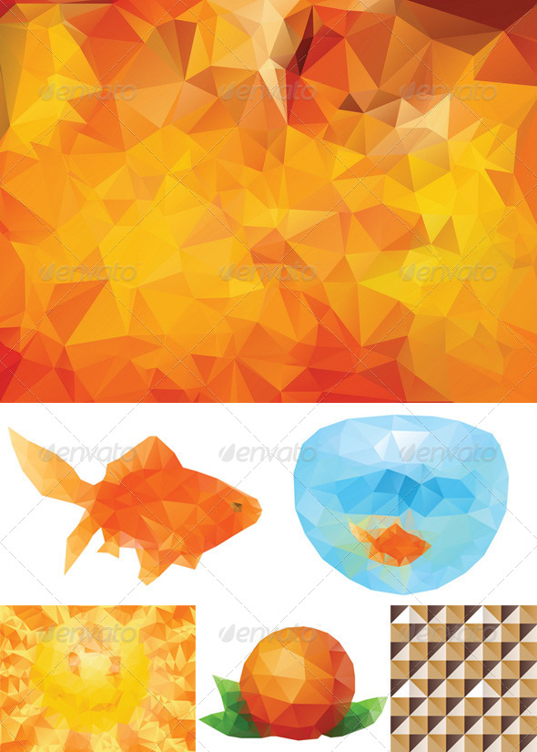 GraphicRiver Yellow Polygonal Background 8409813 GraphicRiver Yellow Polygonal Background 8409813