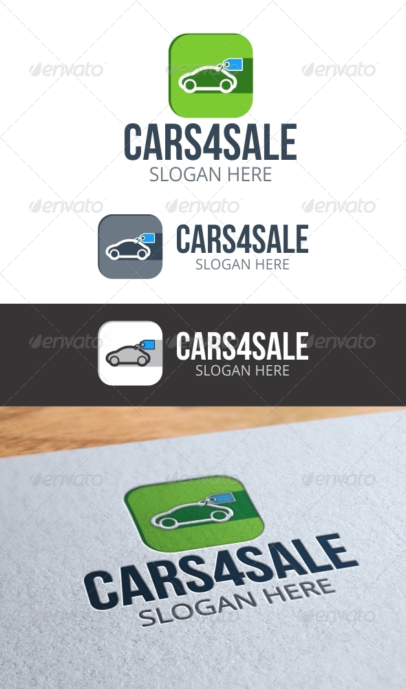 GraphicRiver Cars 4 Sale Logo 8410629 GraphicRiver Cars 4 Sale Logo 8410629