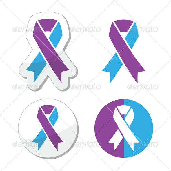 GraphicRiver Purple and Blue Ribbon Paediatric Strokes 8410988 GraphicRiver Purple and Blue Ribbon Paediatric Strokes 8410988