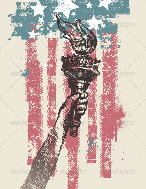 GraphicRiver USA Patriotic Vector Illustration 8411904 GraphicRiver USA Patriotic Vector Illustration 8411904