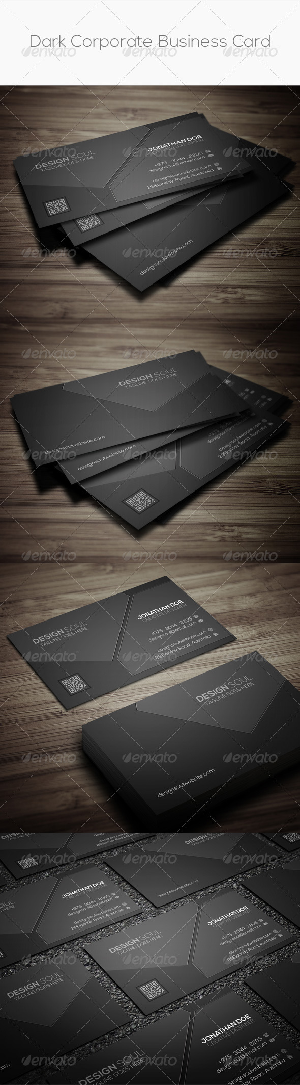 GraphicRiver Dark Corporate Business Card 8411907 GraphicRiver Dark Corporate Business Card 8411907