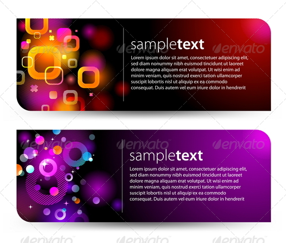 GraphicRiver Abstract Colorful Glittering Banners 8412113 GraphicRiver Abstract Colorful Glittering Banners 8412113