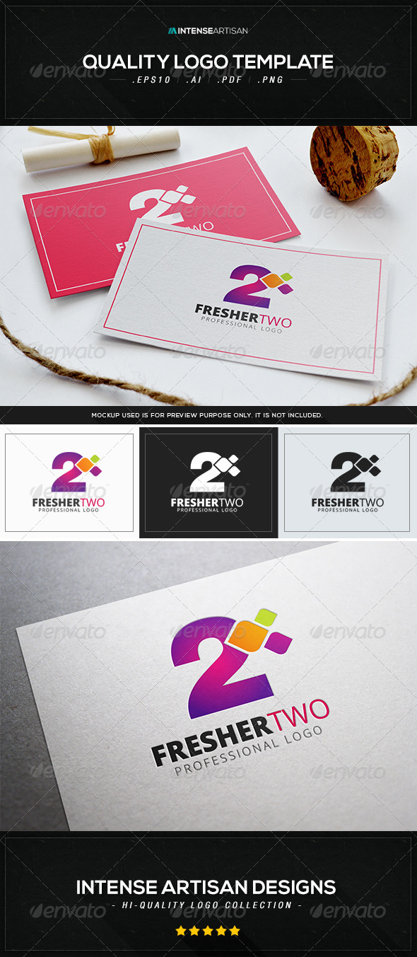GraphicRiver Fresher Two Logo Template 8412654 GraphicRiver Fresher Two Logo Template 8412654