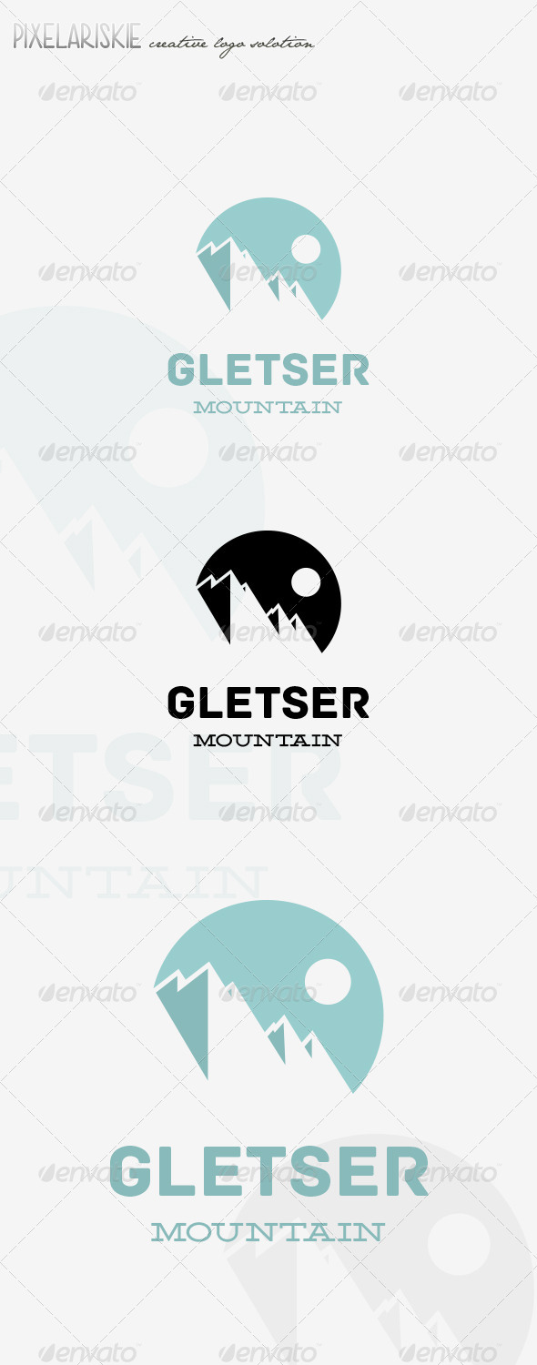 Gletser Mountain Logo