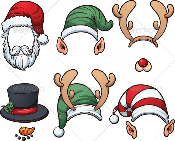 GraphicRiver Christmas Hats 8414776 GraphicRiver Christmas Hats 8414776