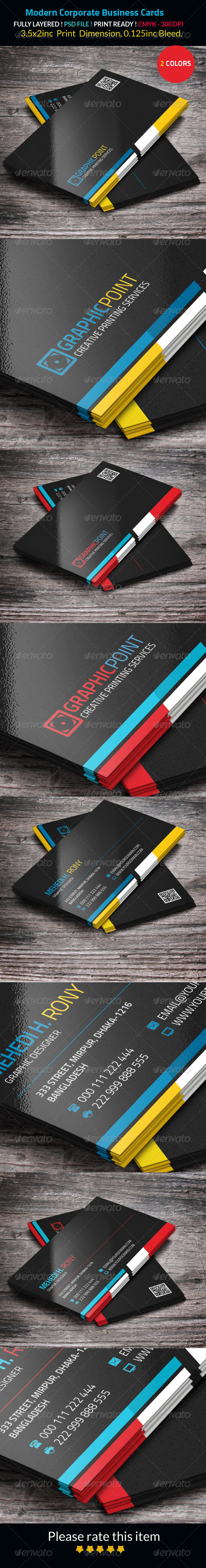 GraphicRiver Modern Corporate Business Cards 8414824 GraphicRiver Modern Corporate Business Cards 8414824