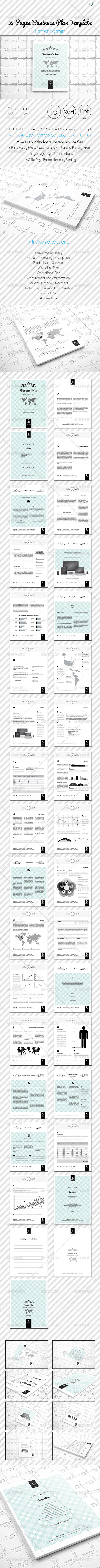 GraphicRiver 35 Pages Business Plan Template Letter Format 8407927 GraphicRiver 35 Pages Business Plan Template Letter Format 8407927