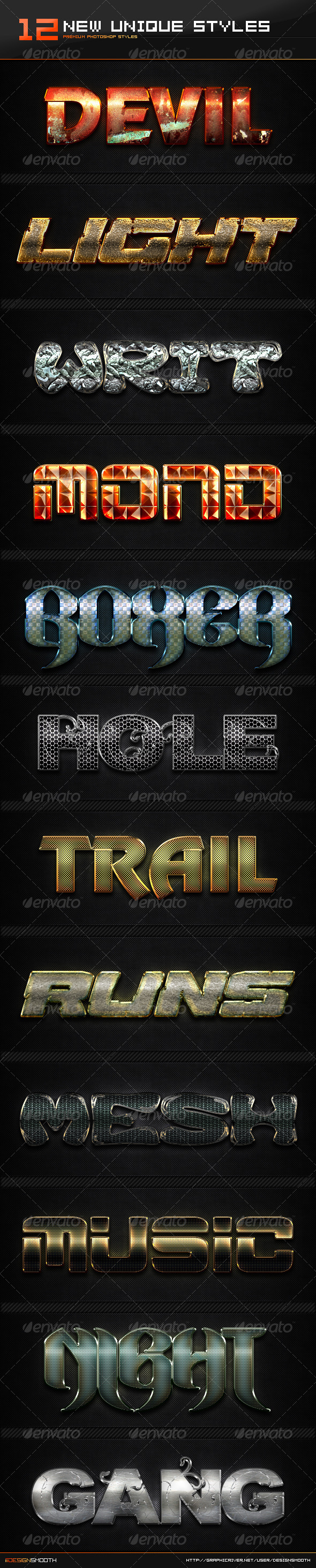 GraphicRiver 12 New Unique Text Effect Styles 8415259 GraphicRiver 12 New Unique Text Effect Styles 8415259