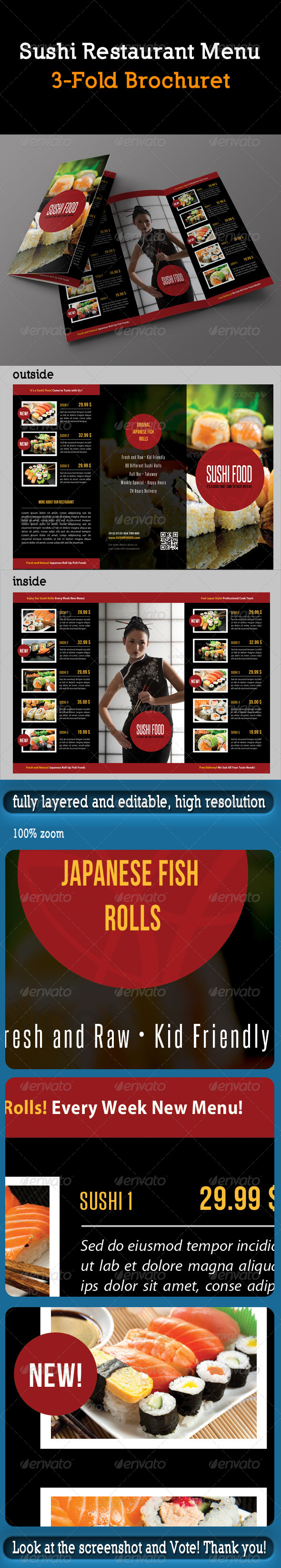 GraphicRiver Sushi Restaurant Menu 3-Fold Brochure 02 8415420 GraphicRiver Sushi Restaurant Menu 3-Fold Brochure 02 8415420