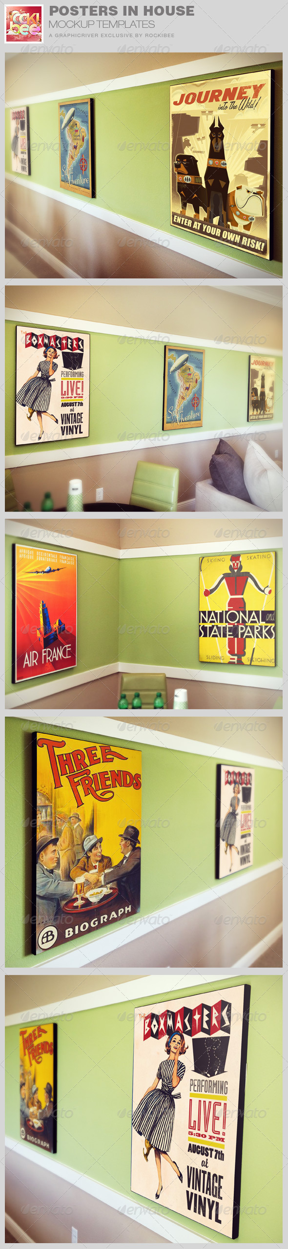 GraphicRiver Poster in House Mockup Templates 8416221 GraphicRiver Poster in House Mockup Templates 8416221