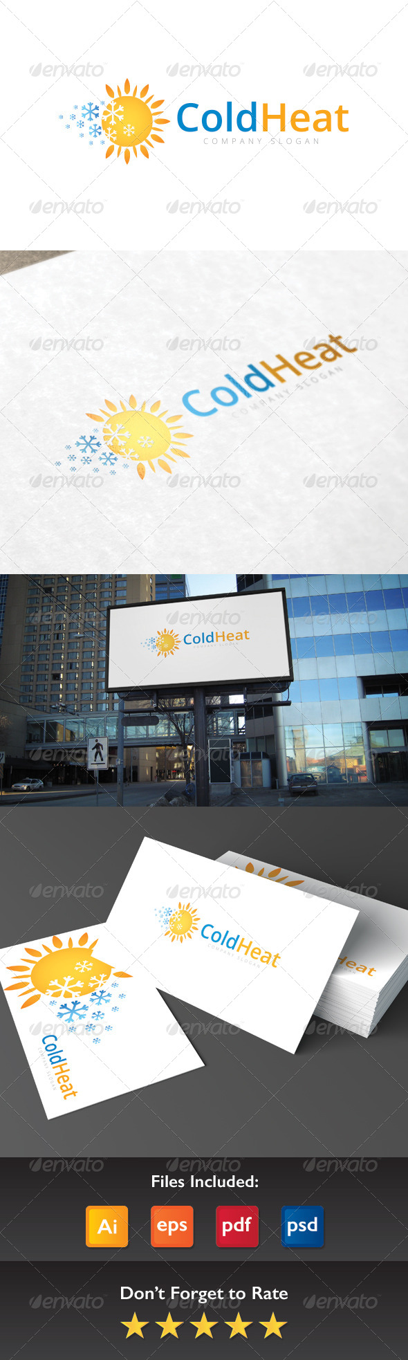 GraphicRiver Cold Heat Logo 8409194 GraphicRiver Cold Heat Logo 8409194