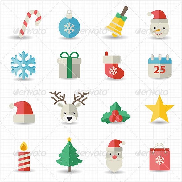 GraphicRiver Christmas Icons 8417500 GraphicRiver Christmas Icons 8417500