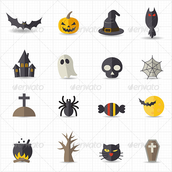 GraphicRiver Halloween Icons 8417714 GraphicRiver Halloween Icons 8417714