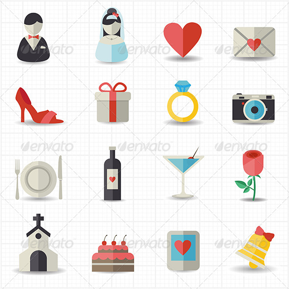GraphicRiver Wedding Icons 8417786 GraphicRiver Wedding Icons 8417786