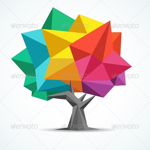 GraphicRiver Colorful Tree 8418029 GraphicRiver Colorful Tree 8418029