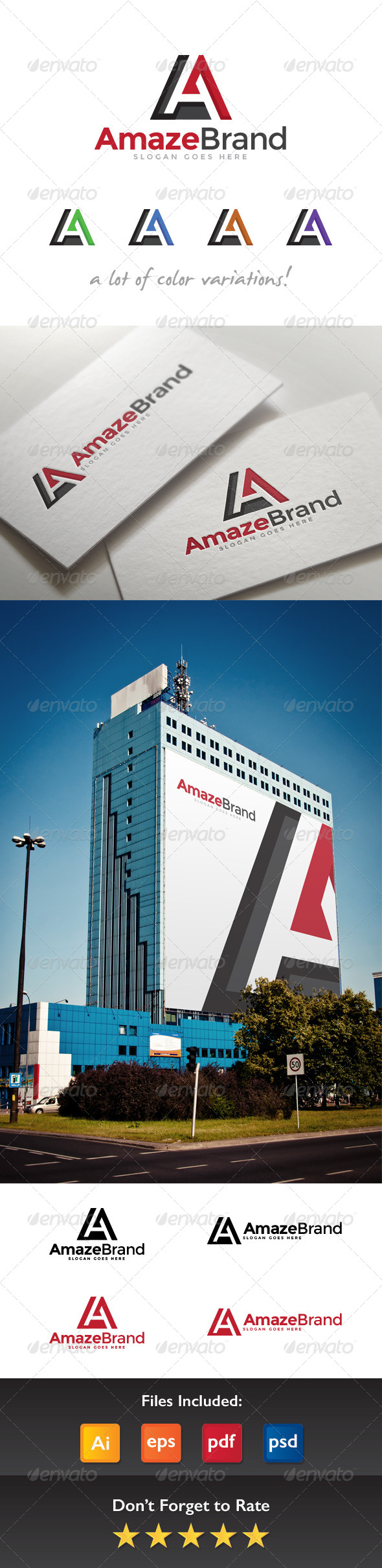 Amaze Brand Letter A Logo Amaze Brand Letter A Logo