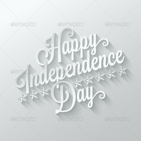 GraphicRiver Independence Day Cut Paper Lettering Background 8420527 GraphicRiver Independence Day Cut Paper Lettering Background 8420527