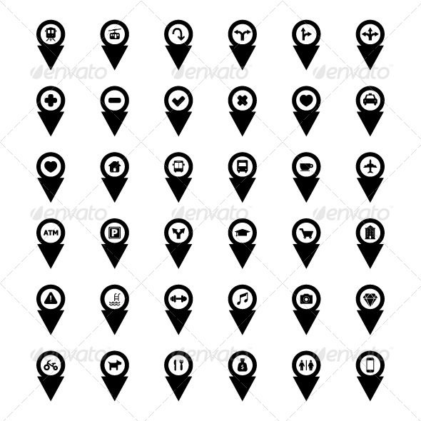 GraphicRiver Pointer with Icon 8422297 GraphicRiver Pointer with Icon 8422297
