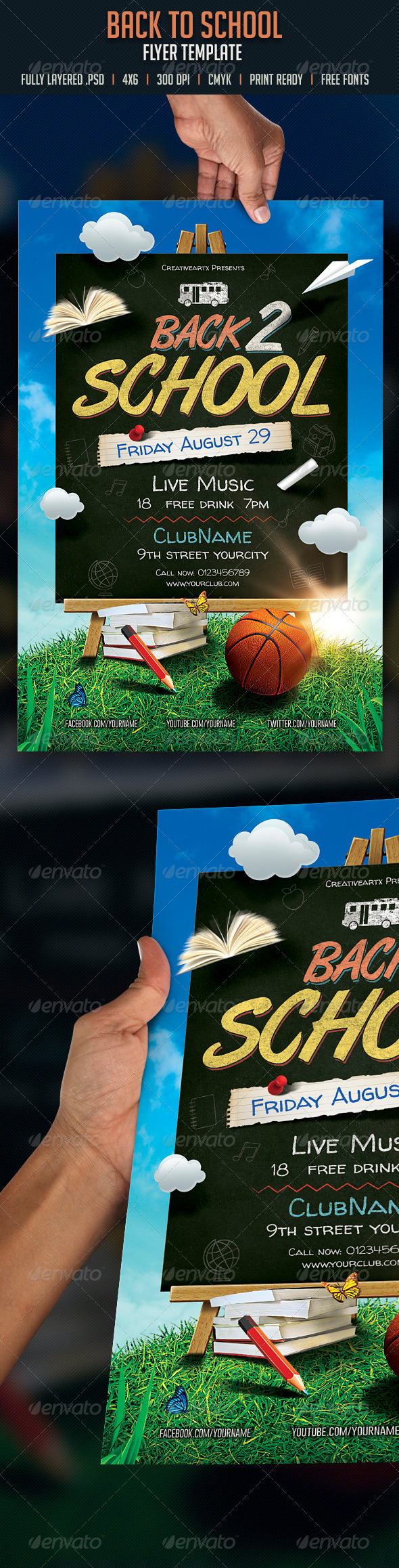 GraphicRiver Back to School Flyer 8416785 GraphicRiver Back to School Flyer 8416785