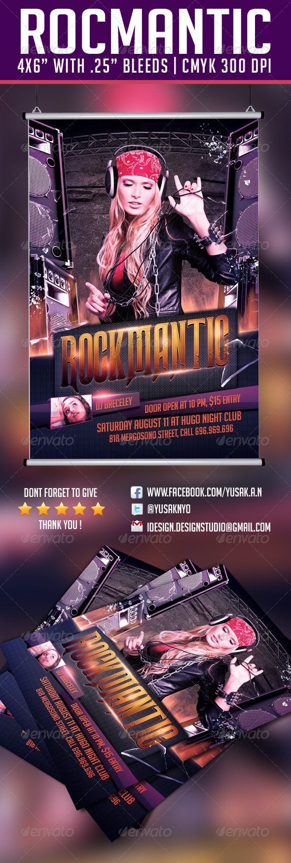 Rockmantic Flyer (Clubs & Parties)