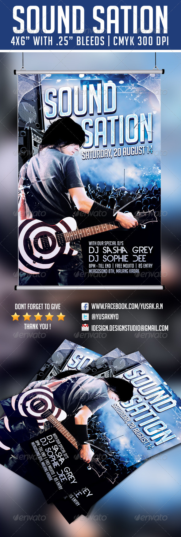 Soundsation Flyer Template (Clubs & Parties)