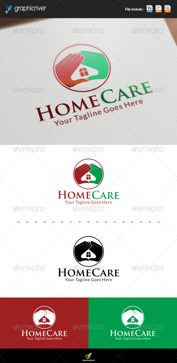 GraphicRiver Home Care Logo 8422920 GraphicRiver Home Care Logo 8422920