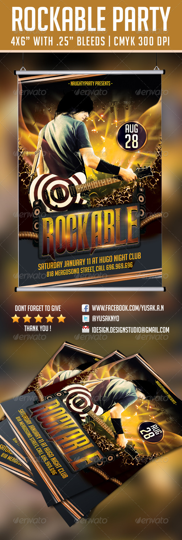 GraphicRiver Rockable Flyer Template 7926545 GraphicRiver Rockable Flyer Template 7926545