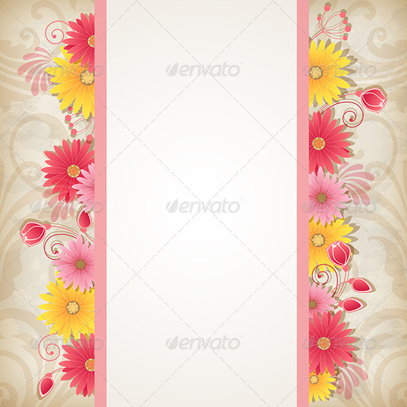 GraphicRiver Background with Red and Yellow Flowers 8423083 GraphicRiver Background with Red and Yellow Flowers 8423083