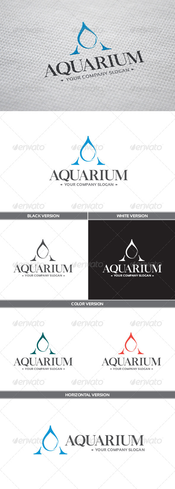GraphicRiver Aquarium Logo 8423189 GraphicRiver Aquarium Logo 8423189