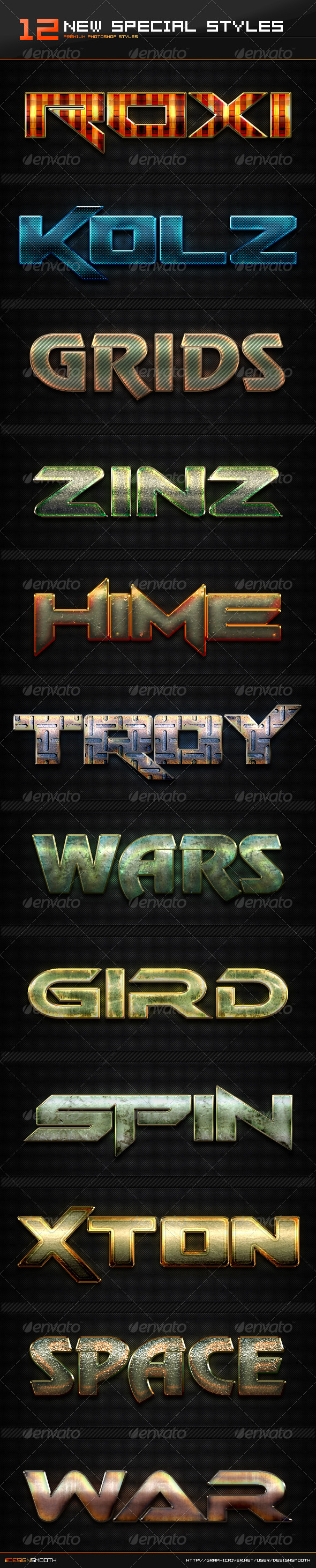 GraphicRiver 12 New Special Text Effect Styles 8423359 GraphicRiver 12 New Special Text Effect Styles 8423359