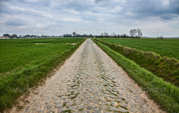Cobbled Road - Stock Photo - Images