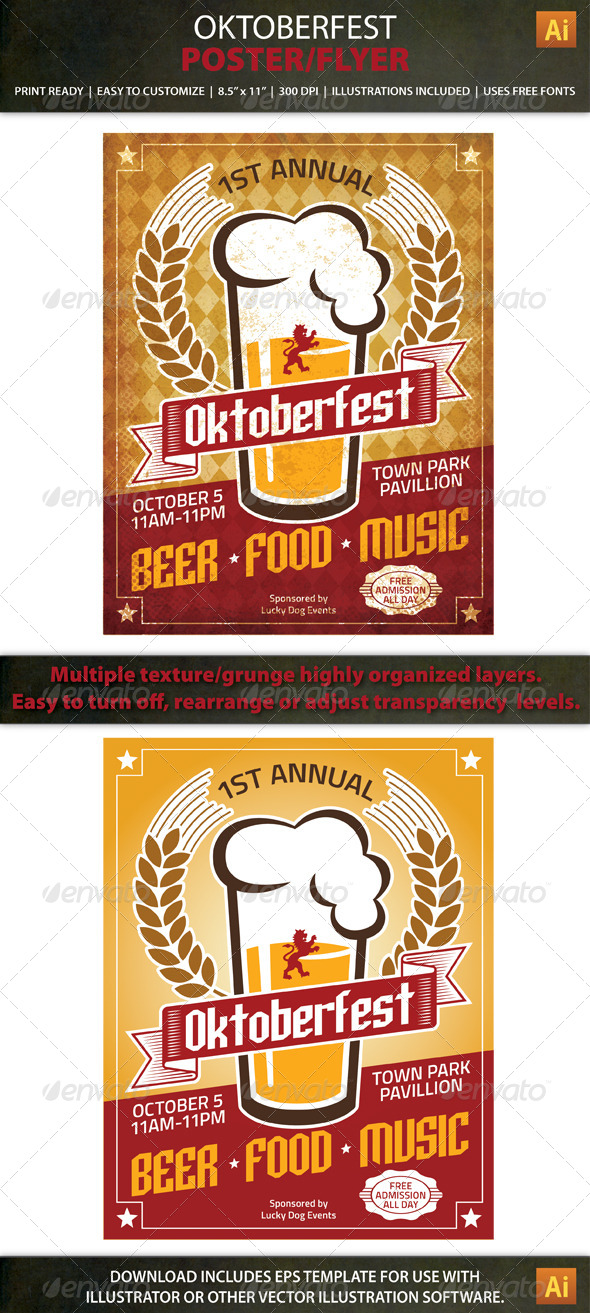 GraphicRiver Oktoberfest Poster Flyer Template 8417017 GraphicRiver Oktoberfest Poster Flyer Template 8417017