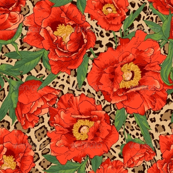 Flower and Leopard Pattern Flower and Leopard Pattern